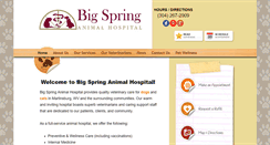 Desktop Screenshot of bigspringanimalhospital.com
