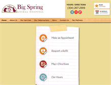 Tablet Screenshot of bigspringanimalhospital.com